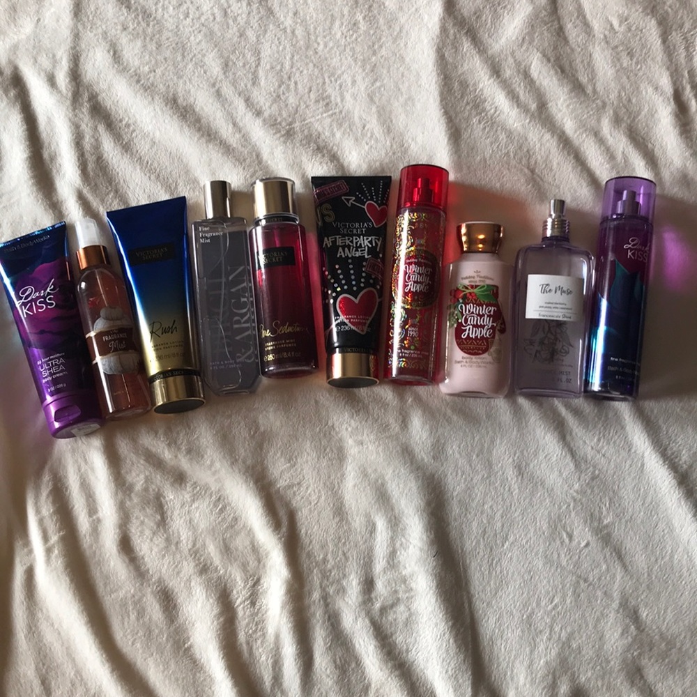 Assorted lotion and perfumes